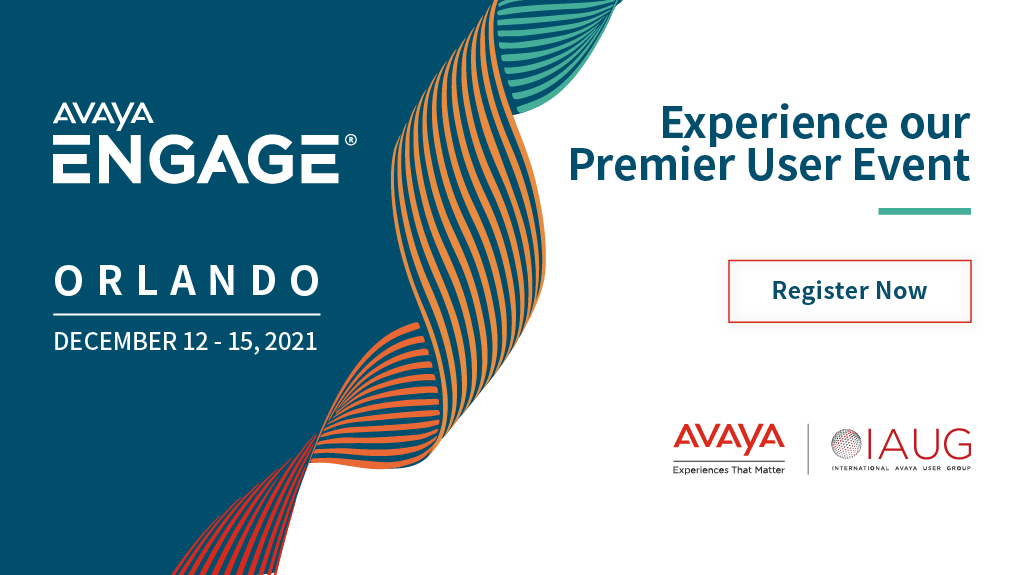 The #AvayaENGAGE 2021 agenda is now officially live! This event boasts dozens of sessions, all hand-selected by IAUG members &amp; our customers. Take a look at the agenda at tinyurl.com/63wuzsfs #ExperiencesThatMatter #Technology