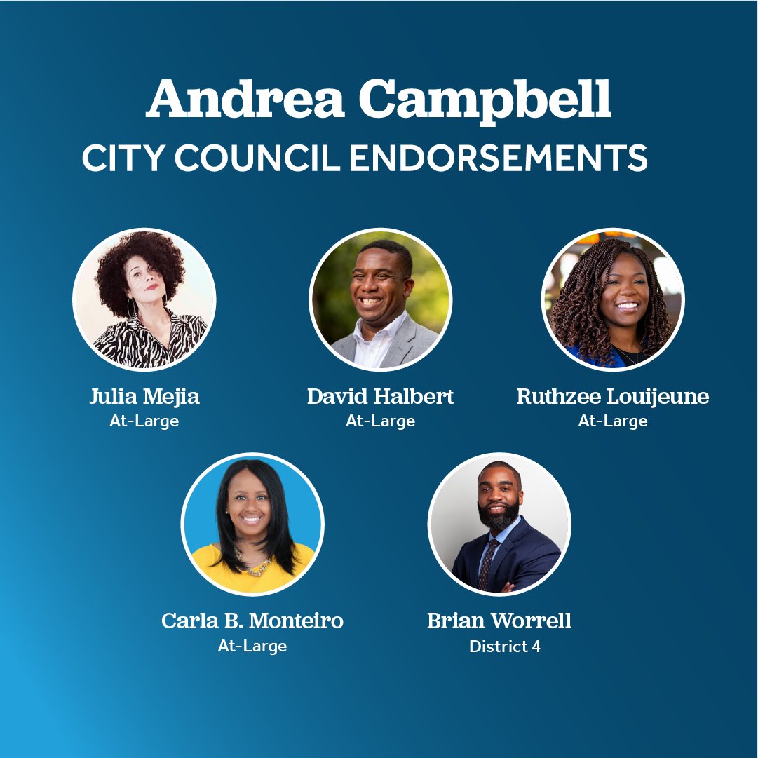 I am proud to endorse a group of candidates for Boston City Council that deeply understand the issues facing Boston residents and the important role local government can play in solving them, each with a vision and agenda that centers racial equity.