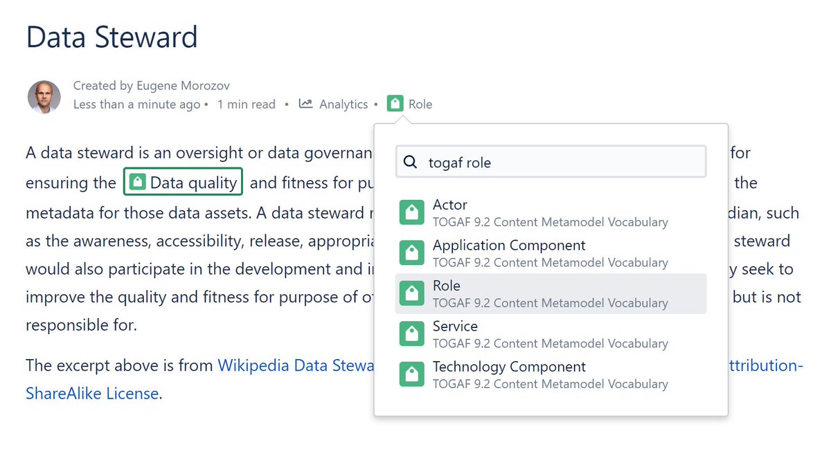 dalsemantics's tweet photo. Taxonomies for Confluence, the add-on to increase the value of your investment in Confluence by using it for enterprise architecture, data governance, regulatory compliance, risk management and more is now available on Atlassian Marketplace https://t.co/YJ5LTUQtHe https://t.co/qfYwQrrIFu