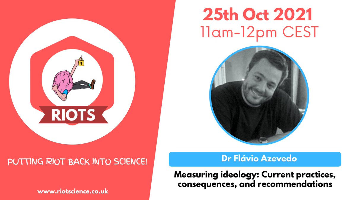 📢Hello everyone, and welcome to our launch talk at <a href="/riots_norway/">RIOT Science Club Norway</a> with <a href="/Flavio_Azevedo_/">Flavio Azevedo</a> 🥳
📆Monday, 25th October
      11.00-12.00 CEST

More info and link: tinyurl.com/cn6nen2s 
Please mark your calendars!