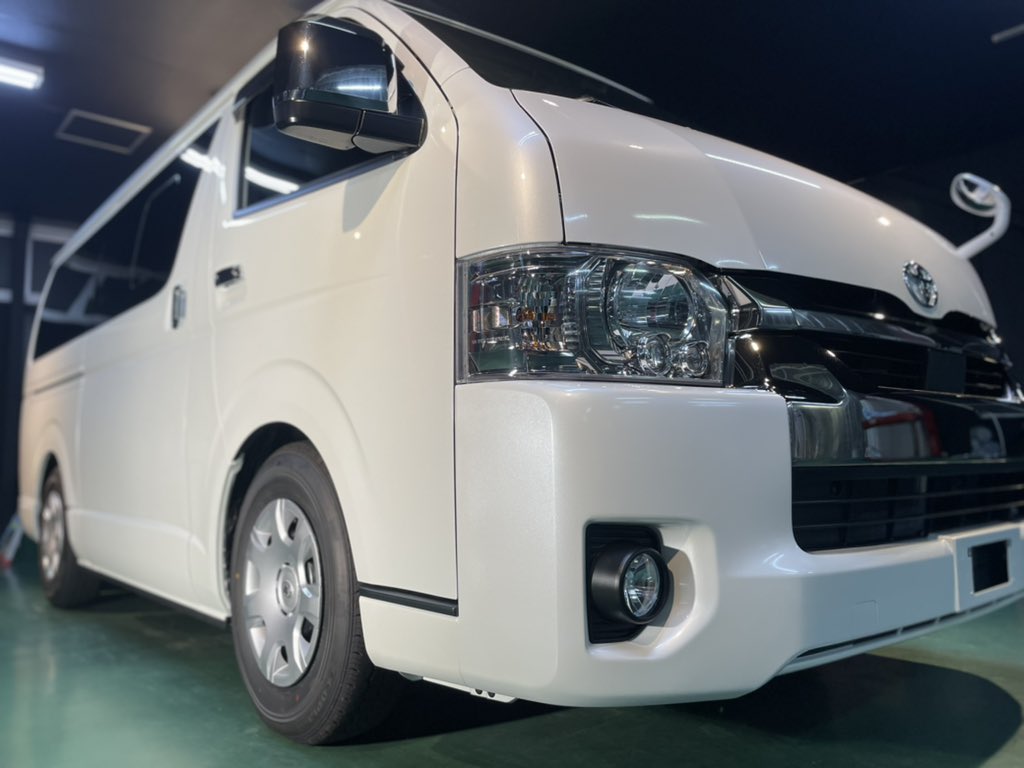 auto_goldies's tweet photo. トヨタ　ハイエース
ウインドウコート
ボディコート施工させていただきました！

仕事にアウトドアに大活躍の車は新車のうちにコーティングで洗車もラクラクです

ご依頼ありがとうございました🙇‍♂️

#ハイエース
#ハイエースワイド
#supergl
#働くくるま 
#アウトドア
#コーティング施工 https://t.co/0aYitTpjt0