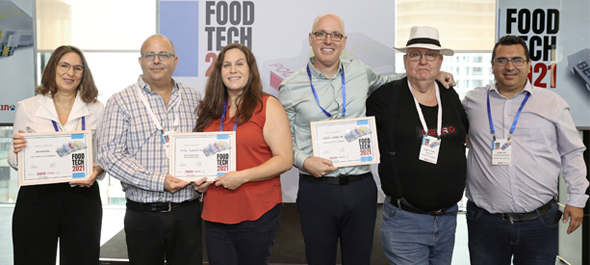 Calcalistech's tweet photo. #Culturedmeat takes center stage at @calcalist  and #Tnuva #FoodTech2021 competition

1st place winner, ProFuse Technology, and 2nd place @AlfredsFoodTech both operate in the cultured meat field. 

https://t.co/8CB3qBSYZg https://t.co/Ohe7aUpT3d