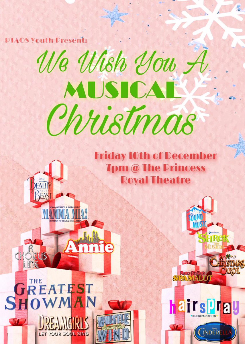 PTAOS_Youth's tweet photo. Let us get you in the festive spirit. Tickets are now on sale. Please come and support us 🎄  https://t.co/1xdSCSwGbL https://t.co/rzS2EHaObK