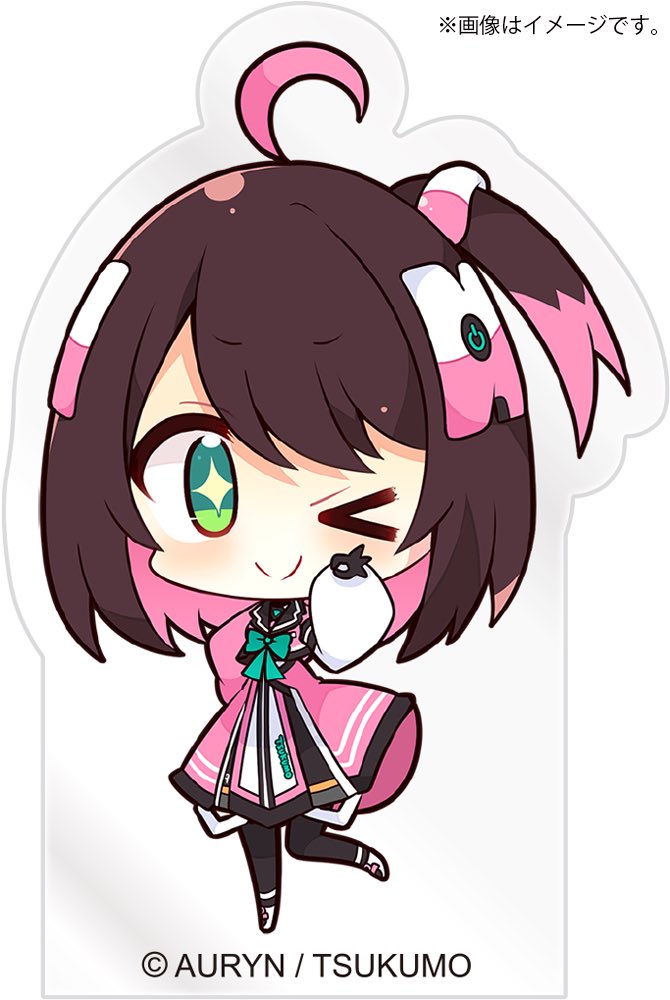 「【お知らせ】
よくグッズ担当させていただいております、九十九トッカちゃんのアクリ」|むーらん@4月からのSD絵仕事募集中！のイラスト