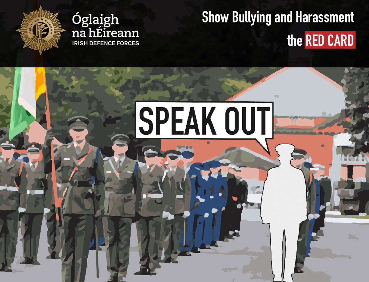 Óglaigh na hÉireann (@defenceforces) on Twitter photo The Defence Forces Personnel Support Service (PSS) – pss@military.ie
Raiseaconcern (Confidential Contact Person) - (01)6107929 / (086)0299929 / info@raiseaconcern.com
INSPIRE - 1800 409673, Personnel serving overseas use 00-353-1-685-681
Dublin Rape Crisis Centre - 1800 77888 The Defence Forces Personnel Support Service (PSS) – pss@military.ie
Raiseaconcern (Confidential Contact Person) - (01)6107929 / (086)0299929 / info@raiseaconcern.com
INSPIRE - 1800 409673, Personnel serving overseas use 00-353-1-685-681
Dublin Rape Crisis Centre - 1800 77888