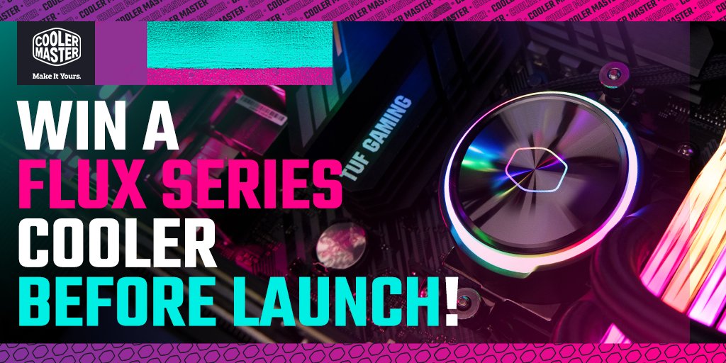 CoolerMaster's tweet image. 🚨 GIVEAWAY ALERT 🚨

We&apos;ve got 5, yes FIVE brand-new PL Flux Series coolers to give away BEFORE launch! 🤯 

To be in with a chance of winning a new AIO for your rig, click here! 👉 gleam.io/g121Z/cooler-m…