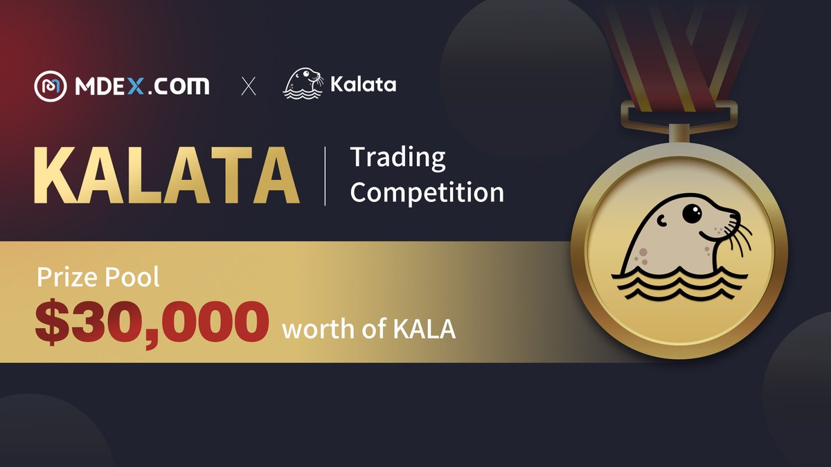 KalataOfficial's tweet photo. 🔥#Kalata &amp; @Mdexswap #Trading #Competition🔥 

🕰12PM UTC, Oct 19th – 12PM UTC, Oct 26th 

🥁Don’t miss this opportunity to share $30,000 worth of $KALA

👉More details: https://t.co/PcBZpgXk6U

#BSC#SYNTHETICS #KALA https://t.co/W5MUczx2Bs