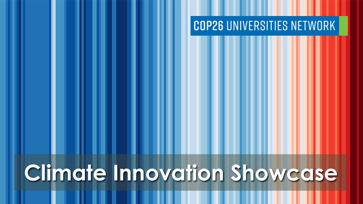 jonoscott2000's tweet photo. Today marks the formal launch of the #COP26Universities Network Innovation Showcase website. Find out how academics and partners, across the UK and beyond, are informing action and aiding adaptation to our changing climate: https://t.co/rSN8FI4NnV #COP26IS #COP26 #Innovation https://t.co/vHuSmpdgWo