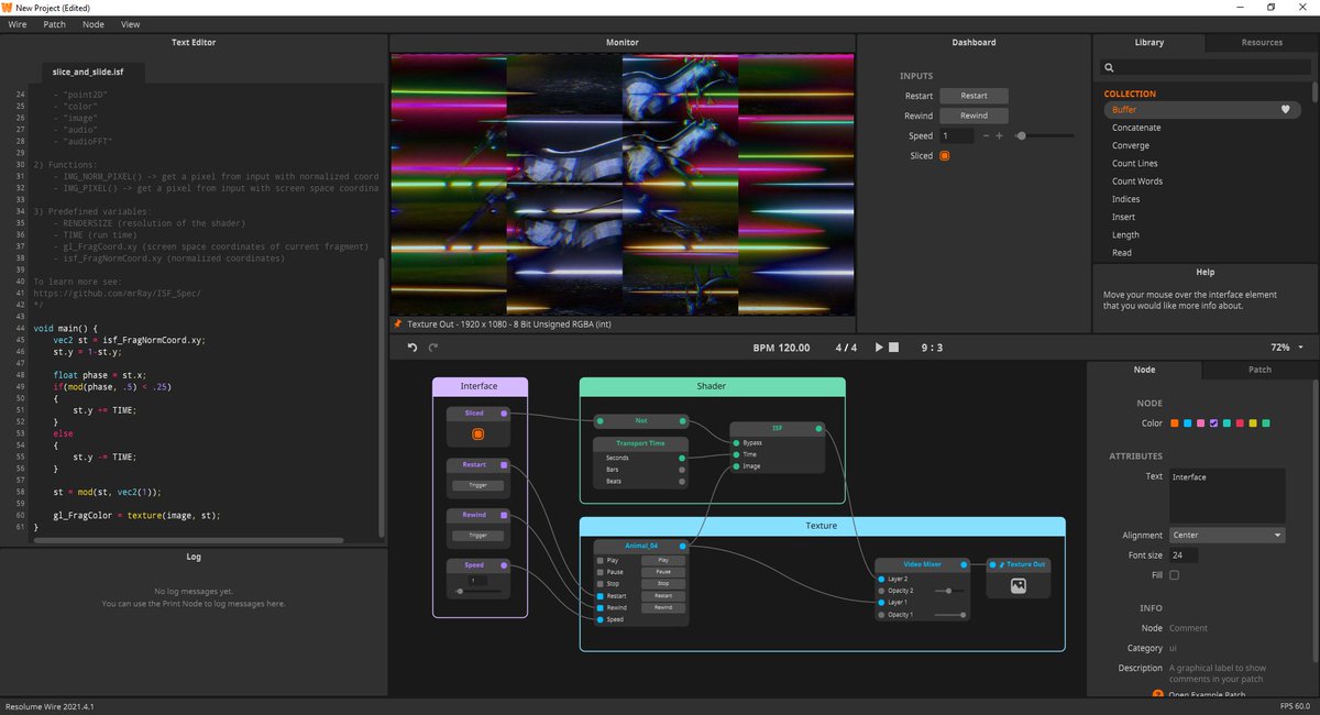 resolume 5 how to change to vertical panel layout