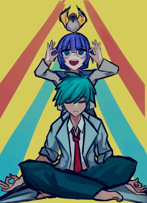 これは一次創作と友達のキャラだけど、この絵柄でみんなの好きなキャラが描けるってこと   #神絵師に埋もれちゃってる絵師です
