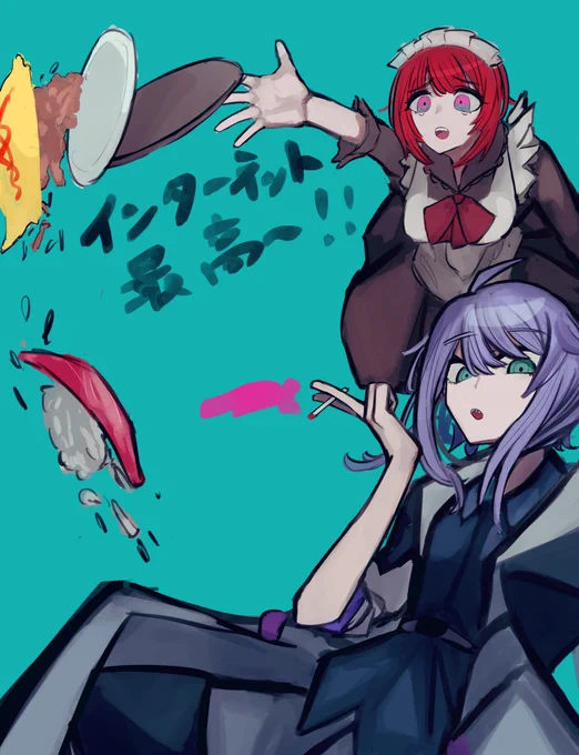 これは一次創作と友達のキャラだけど、この絵柄でみんなの好きなキャラが描けるってこと   #神絵師に埋もれちゃってる絵師です