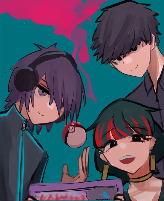 これは一次創作と友達のキャラだけど、この絵柄でみんなの好きなキャラが描けるってこと   #神絵師に埋もれちゃってる絵師です