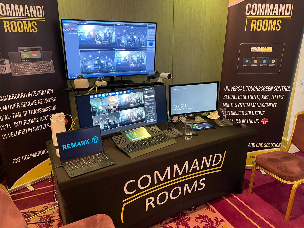 After an excellent day yesterday exhibiting the <a href="/CommaBoard/">CommaBoard</a> at <a href="/globalmscsec/">GlobalMSCSecurity</a>, we are back on the stand for day 2!                                                                    commandrooms.com