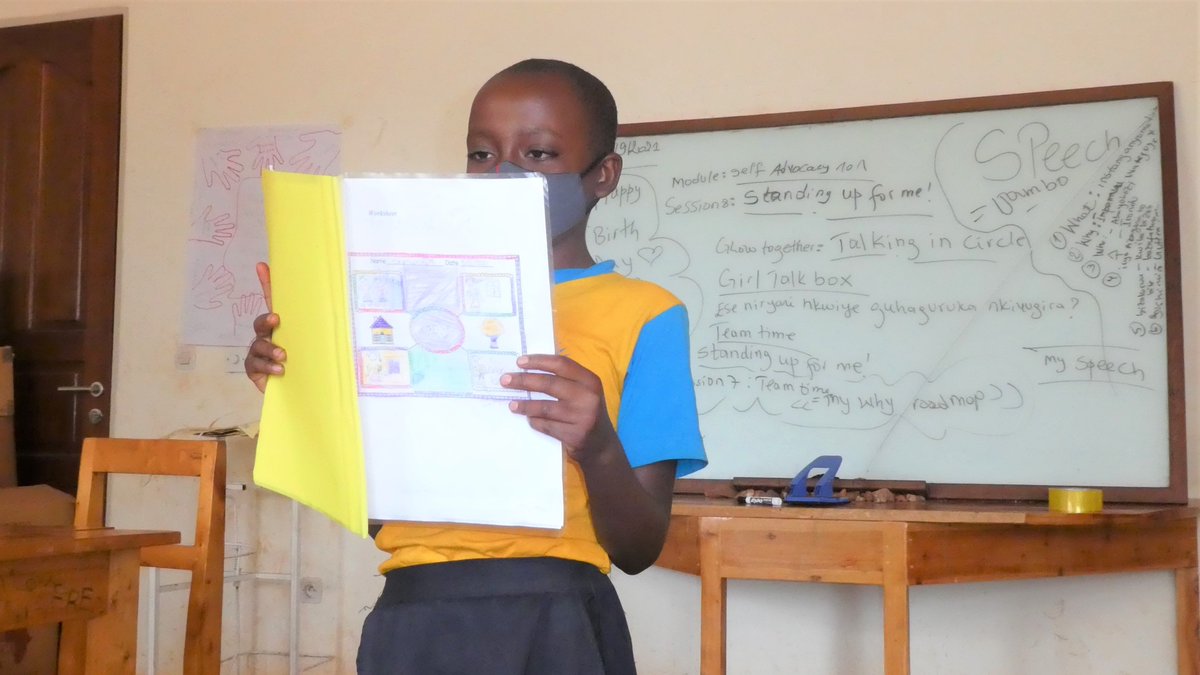 GLOWRwanda's tweet photo. #StandUpforMe session in Self advocacy module 101 was the opportunity for girls to create their own speeches of different issues they were advocating for. @GlobalGirlsGLOW @ReadyforReading @SomaRwanda @RWBookmobile @PIH @ShootingTouch  @Ni_Nyampinga @TEACHRwanda @IDG_Summit https://t.co/HVTzNBkO7p