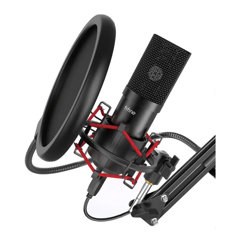 Foxytechza's tweet photo. The Fifine T732 USB Condenser Mic with Arm Desk Kit is now available.  They are moving fast because they are that FINE.  Get it? Fine and Fifine... *ba dum tiss* We are bad at Monday Pun...

Get it here🛒 :  https://t.co/eVqvsHE5SG

#fifine #streamingkit #yourvoice https://t.co/bO59dAipvO