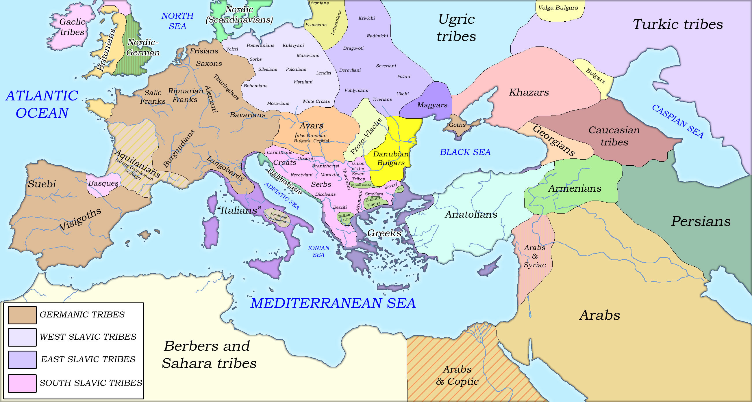 Map Of 8th Century Europe تويتر \ Alexander Stoyanov على تويتر: "Major Ethnic Groups Of Europe During  The 8Th Century Ad Https://T.co/Frnki4U0Ff"