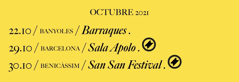 CalaVento's tweet photo. Lo que queda de octubre 🤯
Esta semana anunciamos más ciudades para noviembre y diciembre 🎉 https://t.co/q53K525A9u