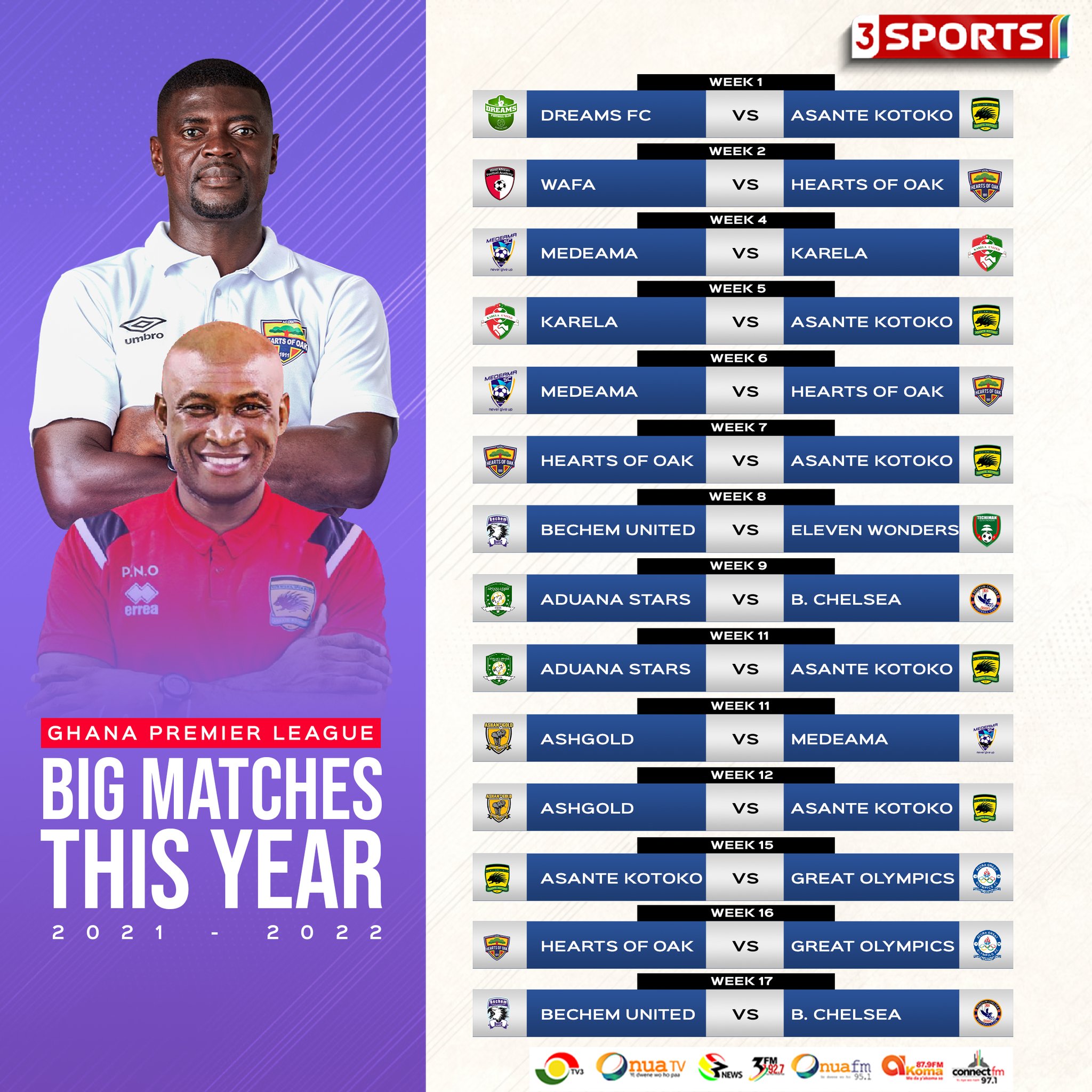 2022 23 Championship fixtures club by club Ghana Latest Football