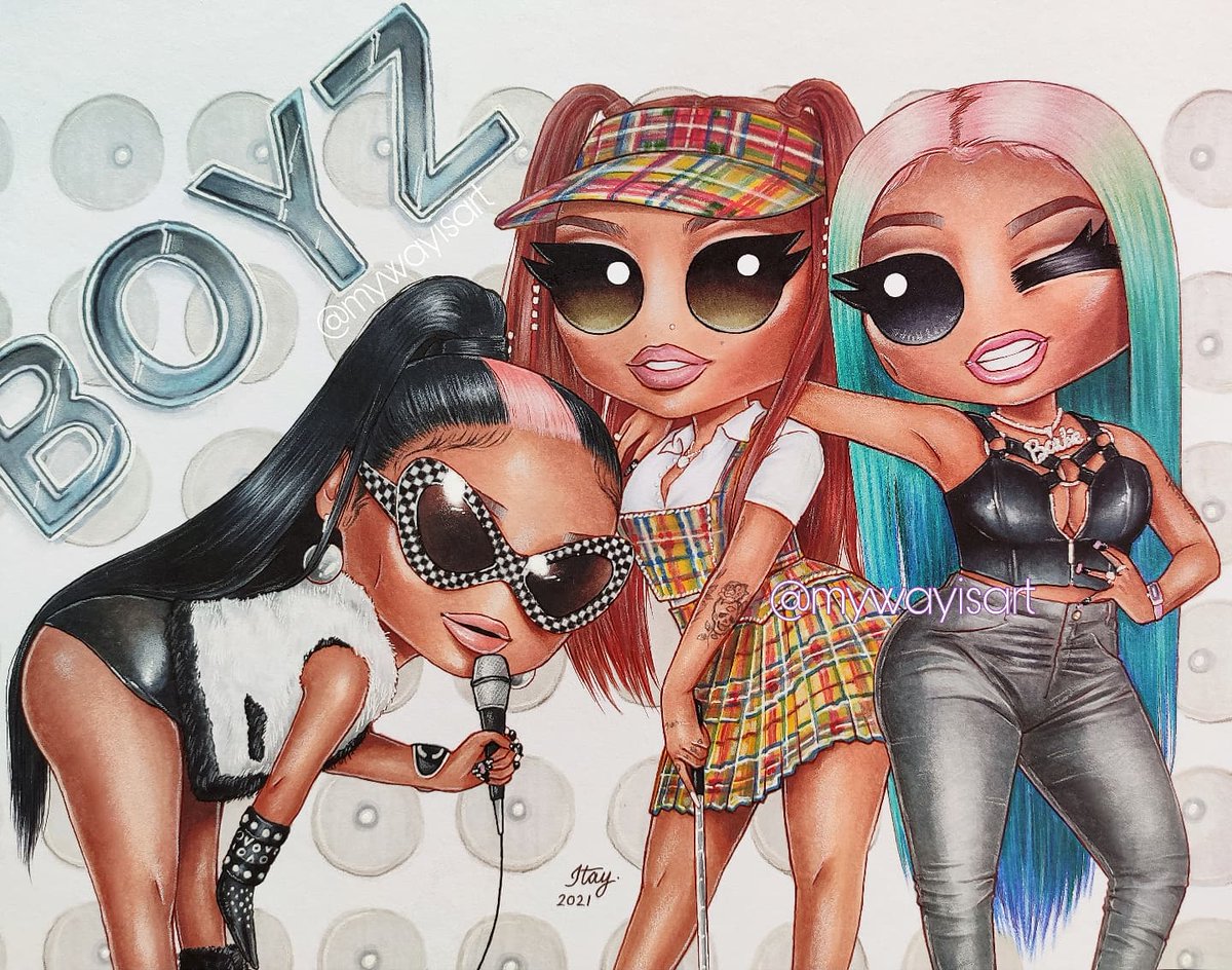 itayibs17's tweet photo. "JESY, we got all these jelly b*tches actin' real MESSY, still a bad b*tch whether I'm sporty or I'm DRESSY"👗💕
New drawing of @NICKIMINAJ and Jesy for their song #BOYZ 💎 this song is GOOD🌩️ #boyzoutnow #nickiminaj #JesyNelson https://t.co/MANsfbU7zO