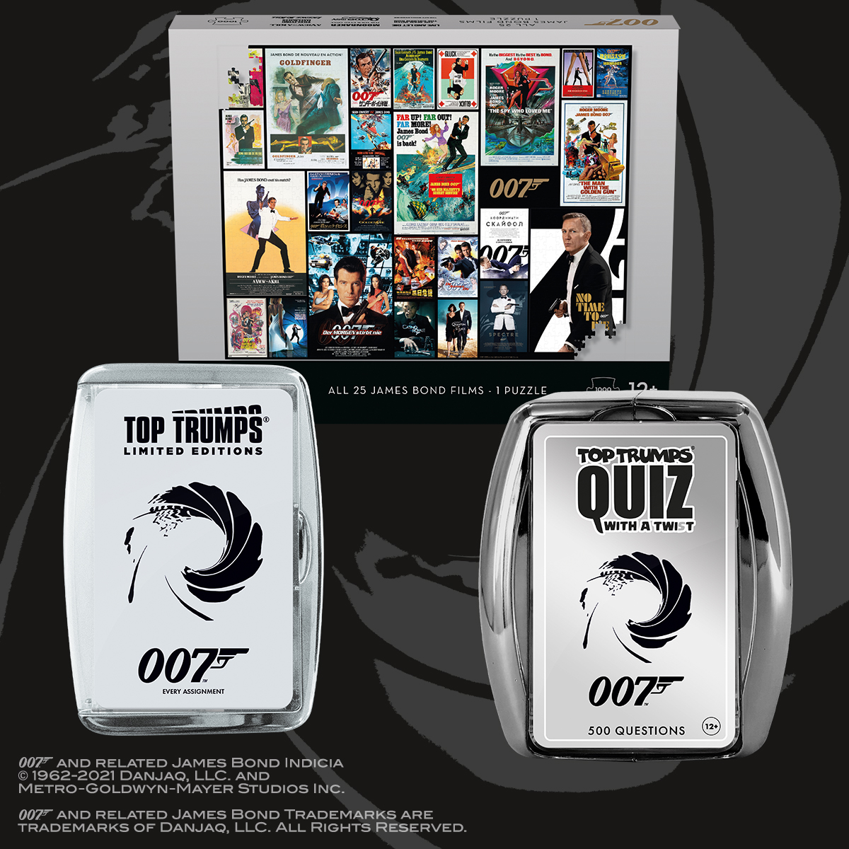 If you are still excited from watching No Time to Die then you'll love our range of James Bond puzzles, Top Trumps, and Quiz. 

#NoTimeToDie