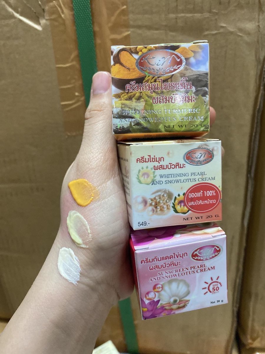 Karakada_2607's tweet photo. 🔥ครีมไข่มุกผสมบัวหิมะ
🔥ครีมสมุนไพรขมิ้น
🔥ครีมกันแดด
ของแท้ 100%
- ลดสิว❗ 
- ปราบฝ้าเน้นๆ ❗
- รอยแดงจางลง❗
- จุดด่างดำจางหาย❗ 
- หน้าใสขึ้นตามลำดับ❗
#กป.100฿ https://t.co/AvMH5z4Z4s