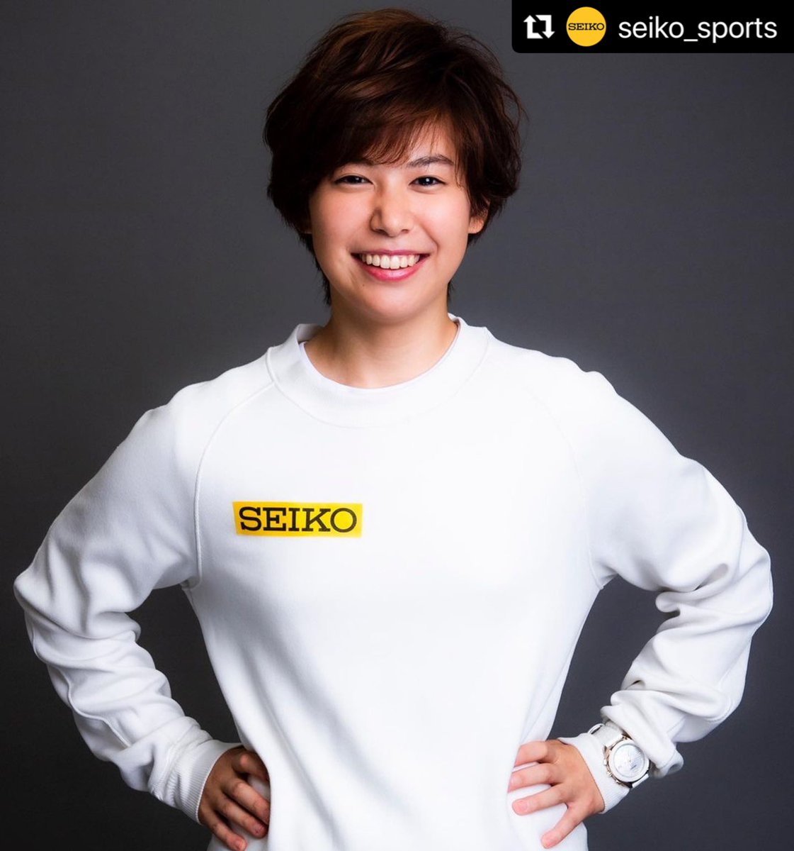 KarinMiyawaki's tweet photo. 😁😁😁⌚️
@sports_seiko
#Repost @seiko_sports with @make_repost
・・・
-Photo by Atsushi Kondo-
#宮脇花綸 #セイコー #Seiko #Sports #TIMEIT #フェンシング #fencing #fencer #フルーレ #fleuret #photooftheday #picoftheday #athlete #アスリート #woman https://t.co/Zt2CI1GLZh