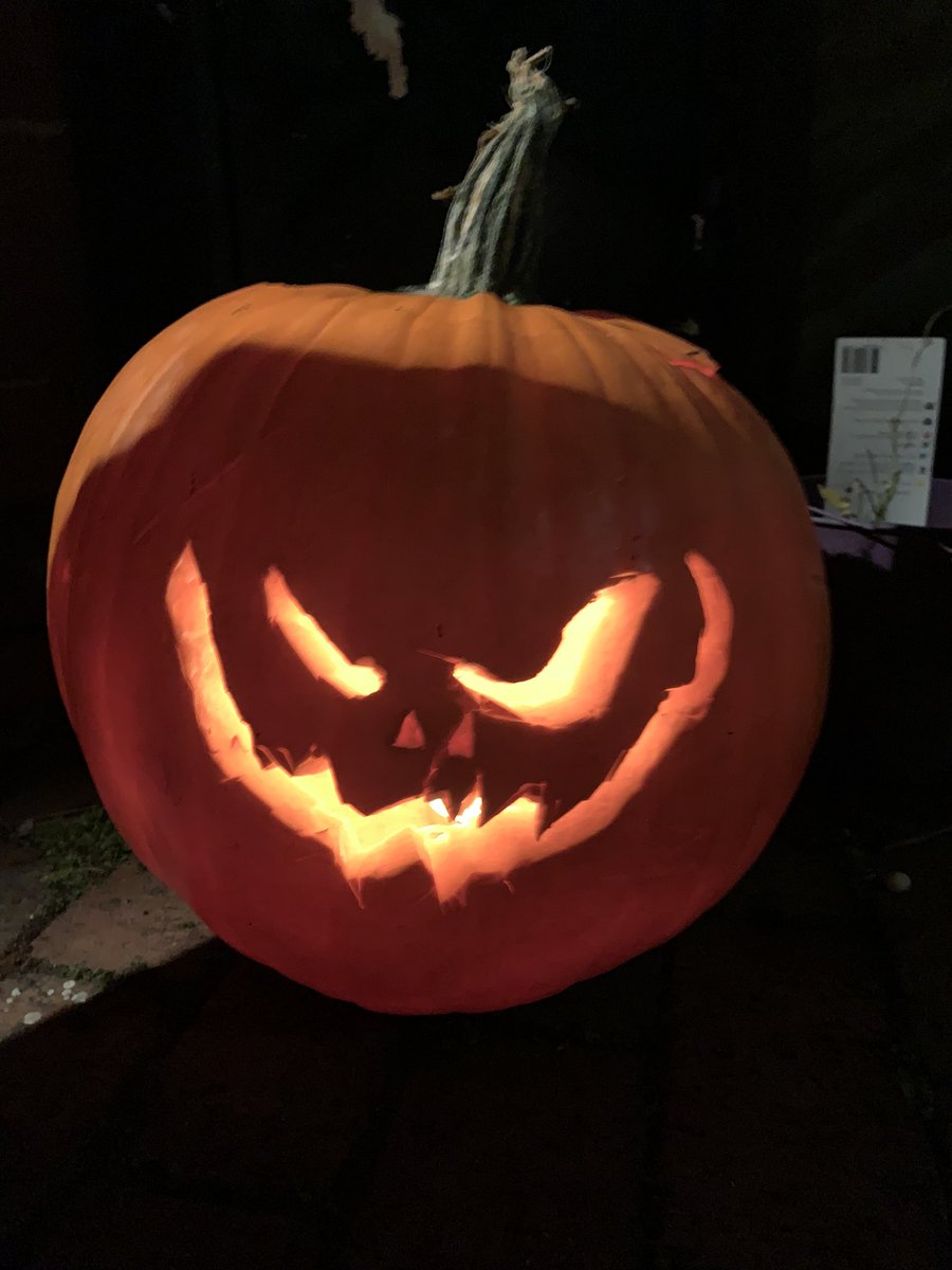 kate_roberts__'s tweet photo. Arthur R’s scary pumpkin, all his own work! (I definitely wasn’t standing next to him looking terrified the entire time!)
@ArchibaldFirst #AFSpumpkins https://t.co/U9KTShBWop