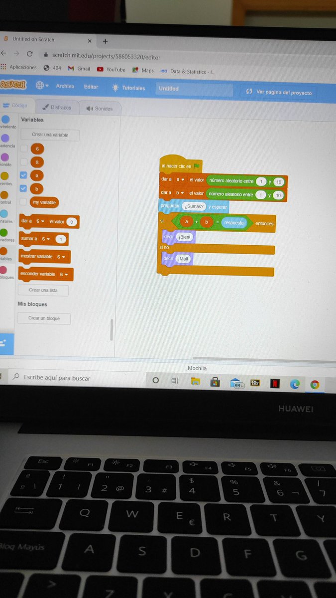 Aprendiendo a programar con Scratch ✌🏼🤓 Gracias Manuel <a href="/manolor24/">Manuel Reina</a>, <a href="/carloshervas64/">Carlos Hervás-Gómez</a> <a href="/promanito/">Pedro Román Graván</a> 
📍<a href="/unisevilla/">Universidad de Sevilla</a> 📍