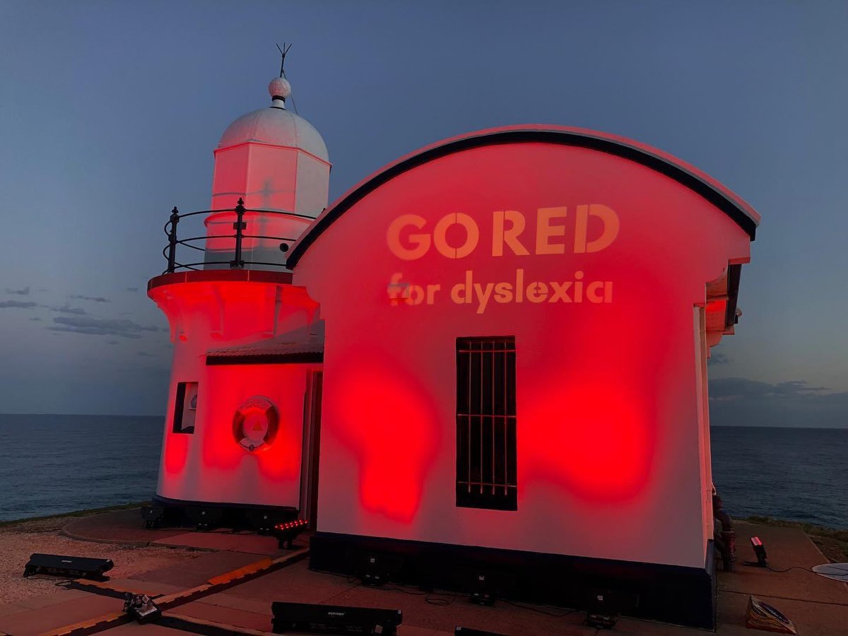 A record number of local schools, businesses and buildings participated in #GoRedForDyslexia with Tacking Point Lighthouse becoming a beacon for dyslexia awareness for the sixth consecutive year. #GoRedMNC