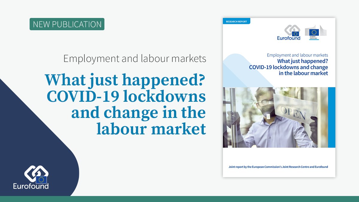 martafana's tweet photo. What just happened? #COVID19 lockdowns and change in the European labour market.
Joint with @d_adascalitei & @eurofound colleagues.
👉 https://t.co/u2LpXBXWSx
#Telework #EmploymentStructure #TemporaryWorker #YoungWorker #FemaleWork https://t.co/ifoXGyrsrz https://t.co/JQLkcjgwsd