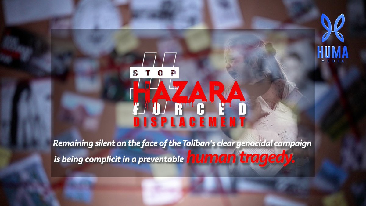 Today, the Hazaras are being murdered and displaced by the Taliban, tomorrow it can be you or anyone else. We urge everyone to demand the Taliban to #StopHazaraForcedDisplacement permanently & immediately, and return people’s land and homes back to them.