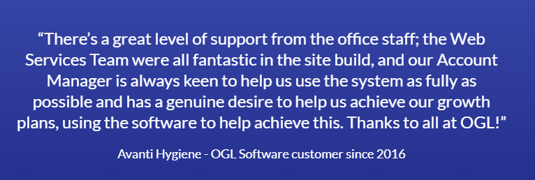 Carl Hillier (@ogl_carl) on Twitter photo Read more about <a href="/AvantiHygiene/">Avanti Hygiene Ltd</a> and their journey with <a href="/oglcomputer/">OGL Software</a>
ogl.co.uk/avanti-hygiene
#CustomerSuccess #businessgoals #OGLSoftware Read more about <a href="/AvantiHygiene/">Avanti Hygiene Ltd</a> and their journey with <a href="/oglcomputer/">OGL Software</a>
ogl.co.uk/avanti-hygiene
#CustomerSuccess #businessgoals #OGLSoftware