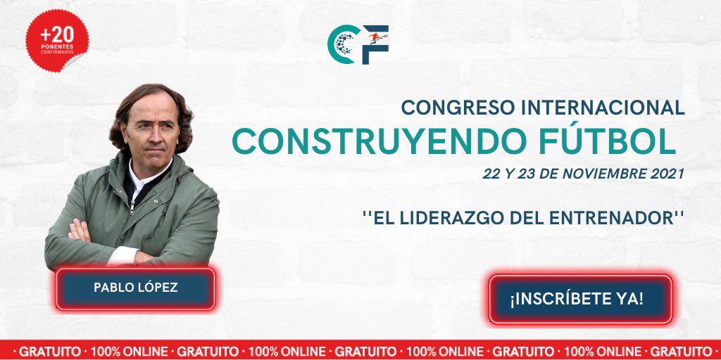 zenith_futbol's tweet photo. 🚨CONGRESO INTERNACIONAL CONSTRUYENDO FÚTBOL

Nuevo ponente 👇🏾

@pablolopez111 derrochará experiencia sobre el liderazgo del entrenador 🔝

1️⃣0️⃣0️⃣ % GRATUITO

¿Quieres asistir? ⬇️

1️⃣ RT
2️⃣ Sigue a @construyefutbol
3️⃣ Regístrate y obtén tu invitación en:

https://t.co/H04oiejrSd https://t.co/L4VZM5cESs