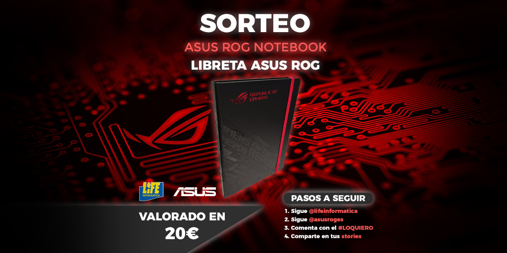 lifeinformatica's tweet photo. ⭐️#SorteoMaraton - Stage 51⭐️
La libreta Asus ROG puede ser tuya en 4 simples pasos:
▶️Sigue a @lifeinformatica
▶️Sigue a @ASUSROGES
▶️Comenta con el hashtag #LoQuiero
▶️Comparte en tus stories
🏆Ganador: 26/10/21
#LIFEsorteos #SorteosMaraton #SorteosSemanales #MejorSorteo https://t.co/lmXIGV2SY3