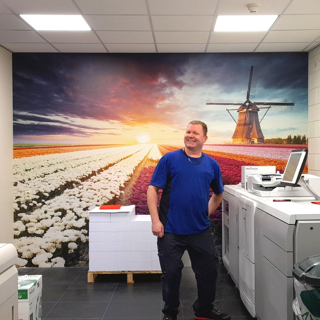 DeBink's tweet photo. We zijn onze afdeling Print & Mail aan het opfleuren. Daar word je toch blij van!
#afdeling #opfleuren #fotobehang #print https://t.co/q0O4RGMubG