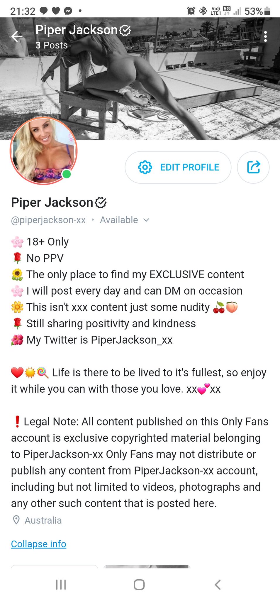 Piper Jackson 🇦🇺🇮🇹 on Twitter: "https://t.co/CHPitiB9IB 🌼☀️Excited! I'm