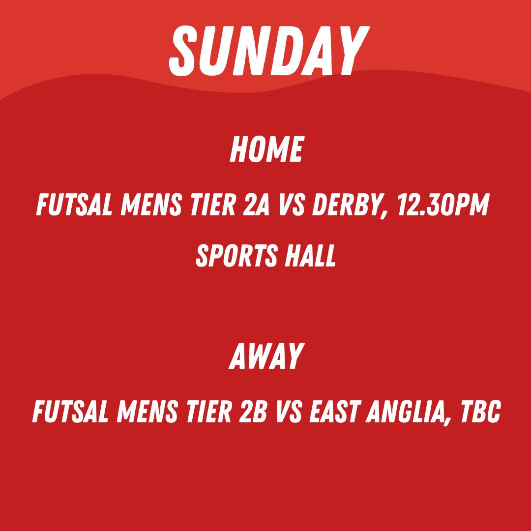 This weeks <a href="/bucssport/">BUCS</a> fixtures! 

The first full week of fixtures is here! It would be amazing to see as many supporters down at our home fixtures as possible!

#wearelincoln