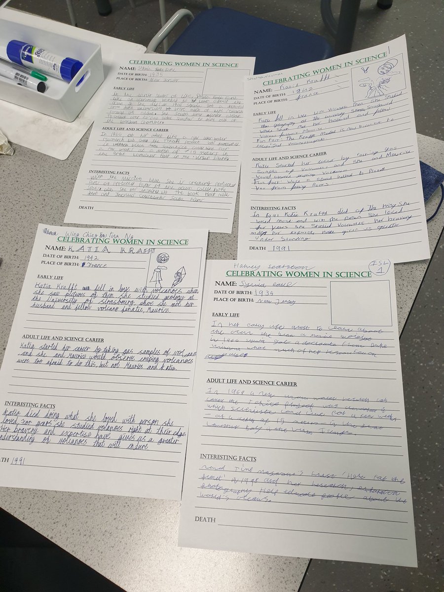 TeamScienceNUSA's tweet photo. Mr Quince and his year 7s @OfficialNUSA were celebrating women in science today. Embracing reading and writing #Iloveddoingthistodaysir #amazingNUSA #NUSAway @TorchSCITT https://t.co/yRf3VjsHJy