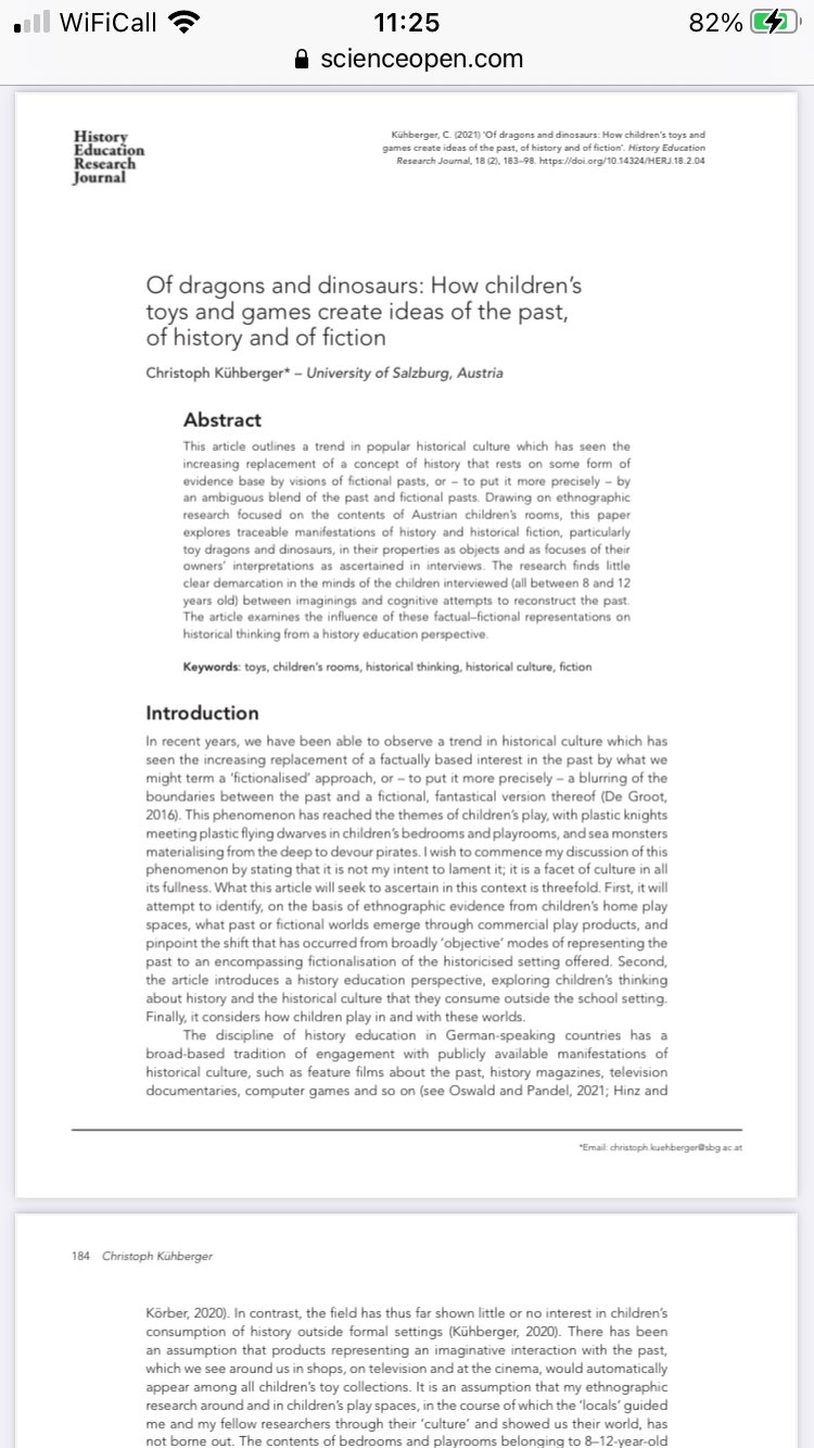 History Education Research Journal on Twitter "Christoph Kuhberger’s