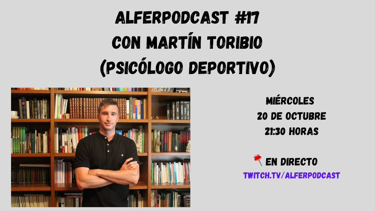 AlFerPodcast's tweet photo. Mañana a las 21:30 h. tenemos con nosotros a @MartinJToribio: psicólogo deportivo.

📌Te esperamos en https://t.co/NuNsBg5GNZ https://t.co/QhDZffIuCS