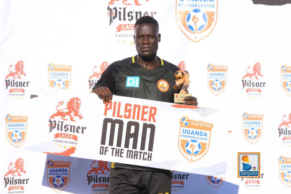 PulseSportsUGA's tweet photo. #Football256 Update
@PilsnerLagerUg man of the match on matchday one
#EXPAHSC - Alfred Leku
#ONDUUPDF - Emmanuel Okech
#MBASBS - Solomon Okwalinga
#POLVIP - Aziz Kayondo
#WGFCKCCA - Benjamin Ochan
#GADBUS - Ntege Anwar
#StarTimesUPL #MTNUgFootball #PilsnerFootball https://t.co/U2iLvOpbqS