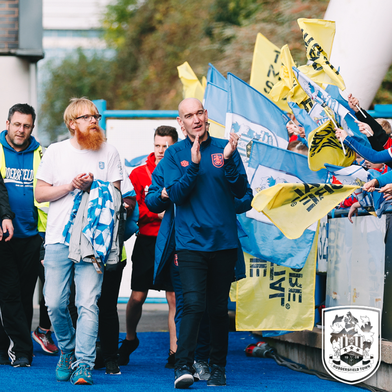 htafc's tweet photo. 1️⃣4️⃣5️⃣ Terriers braved the West Yorkshire terrain to complete the 22-mile Worthington Walk, sponsored by Deliveree, before our last home match against Hull City to raise funds for charity in the memory of Frank Worthington 👏

Here's our review 👇

#htafc