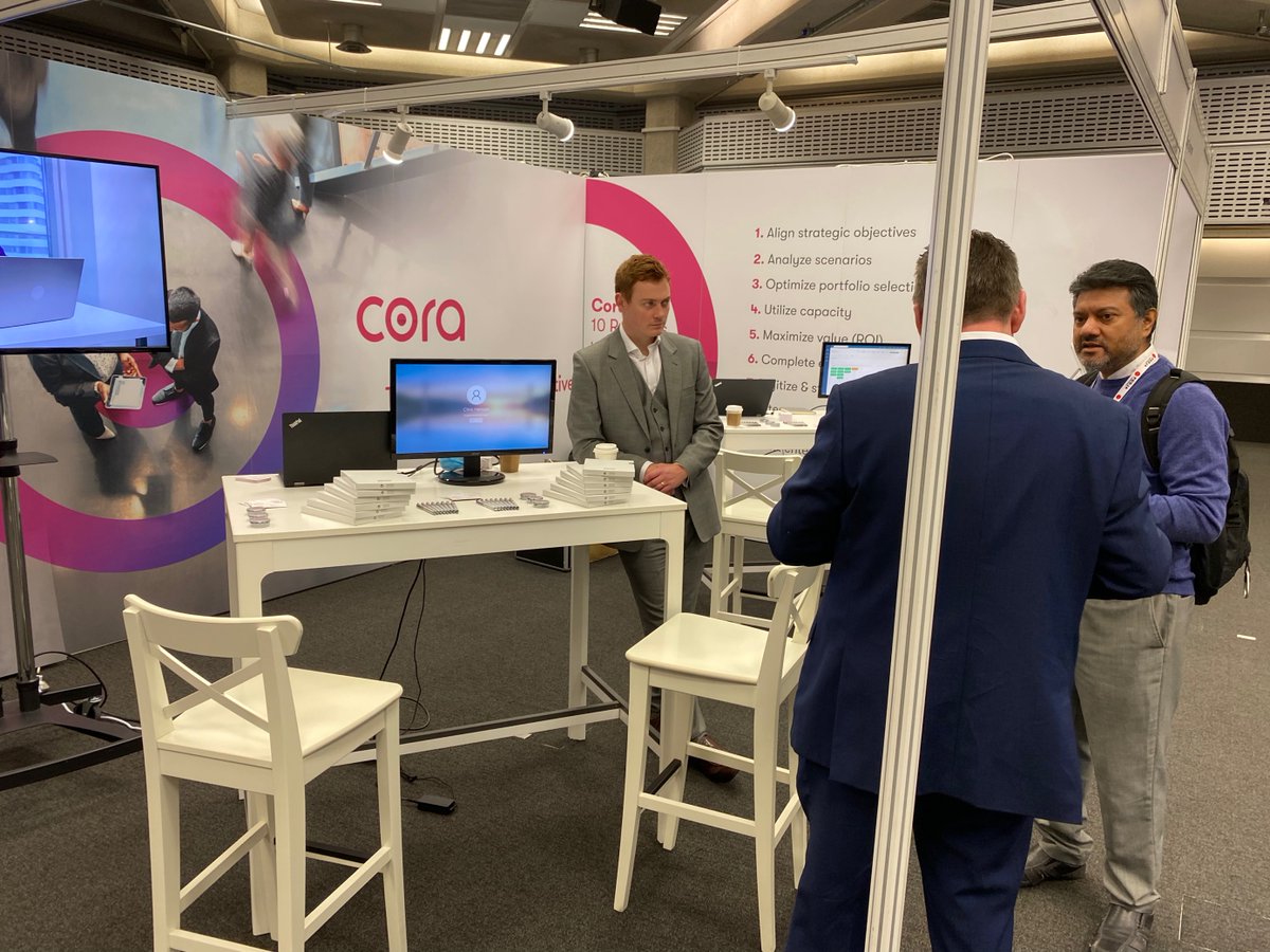 corasystems's tweet photo. The Cora team is here at @projchallenge today! 

Our PPM experts Christopher Henson, Iain Graham, Tom Davies, and Alan Crean are at Stand 18.

Come say hi 👋 and learn about our #projectmanagement solutions 

#projchallenge https://t.co/MJysTTbCWr