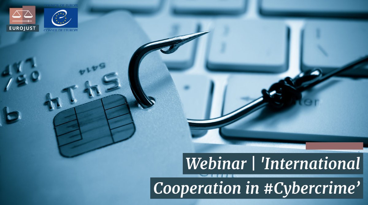 Eurojust's tweet photo. 💡 Glad to co-organise with @coe (#CPROC) today's webinar about international cooperation in fighting #Cybercrime. 💻
We'll explain the role & best use of #JITs & joint investigations in facilitating cross-border cooperation to tackle this crime type. 💪
https://t.co/rmw8iNFdS0 https://t.co/KJ6BABs5bz