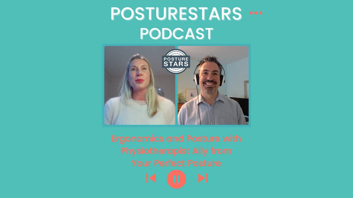 Had a fabulous time talking to Ally Reynolds from @your_perfectposture talking about all things ergonomics and posture. Listen here: posturestars.com/your-perfect-p…

#posture #ergonomics #podcast