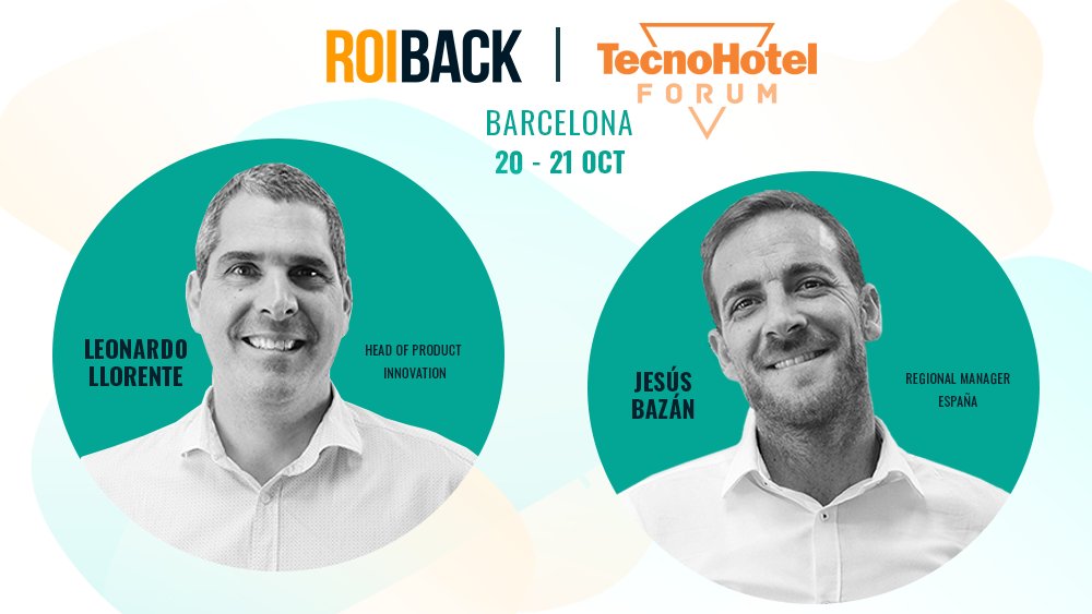 Roiback acude a #TecnoHotel
Forum 2021, 20-21 de octubre.

Nuestros compañeros Leo Llorente, Head of Product Innovation y Jesús Bazán, Regional Manager en España, ofrecerán una ponencia mañana en el CCIB de Barcelona.

¡Regístrate gratis aquí!
lnkd.in/g9ceP4Pn