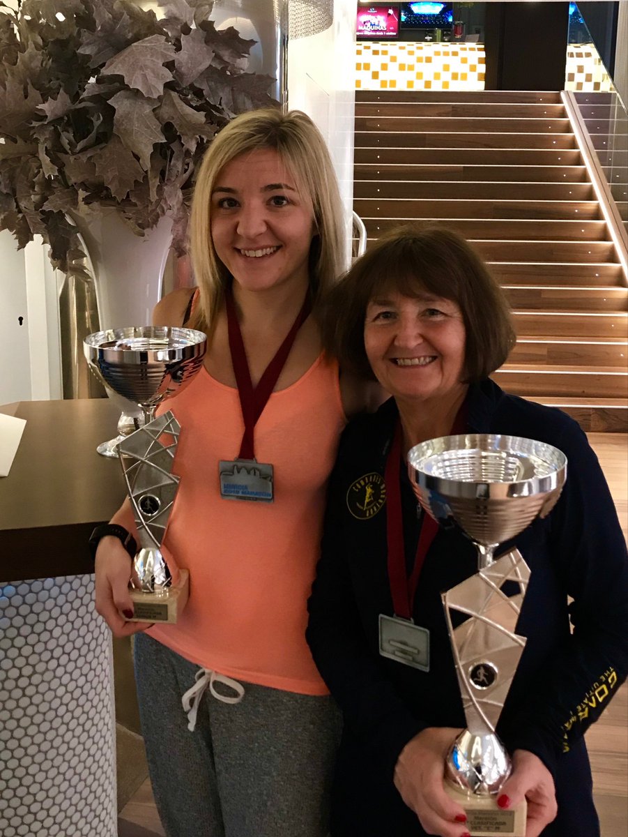 thisishowwerun's tweet photo. @HANNAHSTORM6 @marathontalk We had to wrangle with Ryanair to get these on the plane! First three in each age category got awards. So good to be recognised. @murcia_maraton https://t.co/VxDuEu0H8r