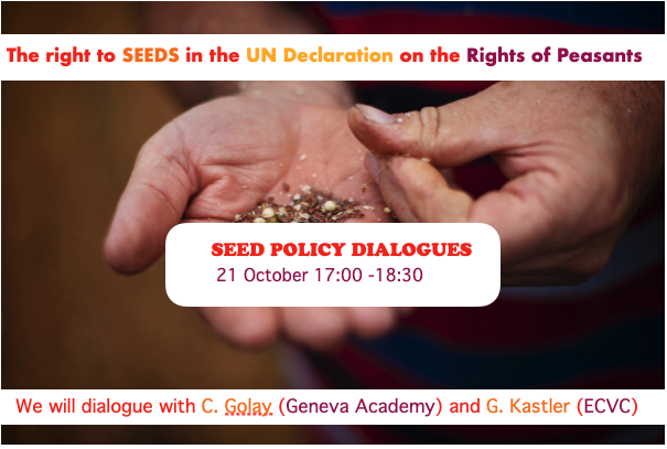 ECLLD's tweet photo. What is the #UNDROP United Nations Declaration?
What rights do #Peasants have within this context?
What route has been taken by the #peasantsmovements?
🌞JOIN US with @ECVC1 and @Geneva_Academy!
Thursday 21st 17:00/18:30
#Seedpolicydialogues
👉 https://t.co/pEVUVMeUVT https://t.co/MAm7XBZxos