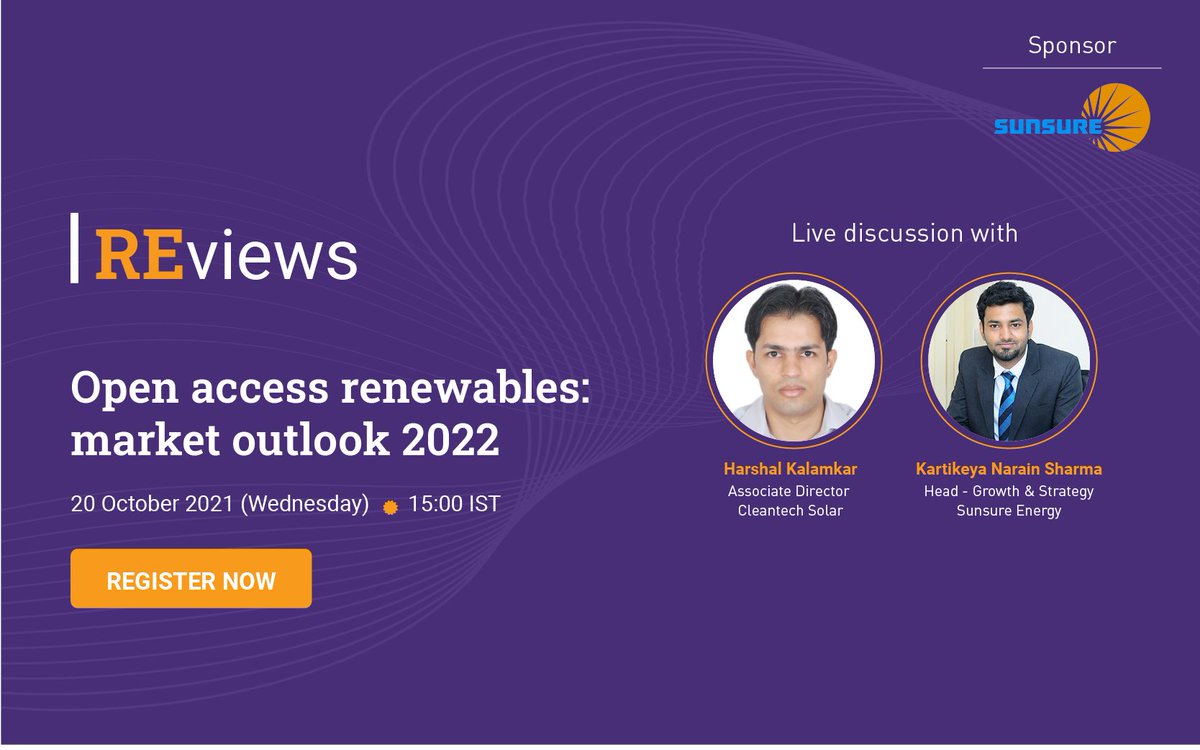 Join us tomorrow for a live discussion on open access solar market outlook and new business models. 

Register for the session here: register.gotowebinar.com/register/32268…