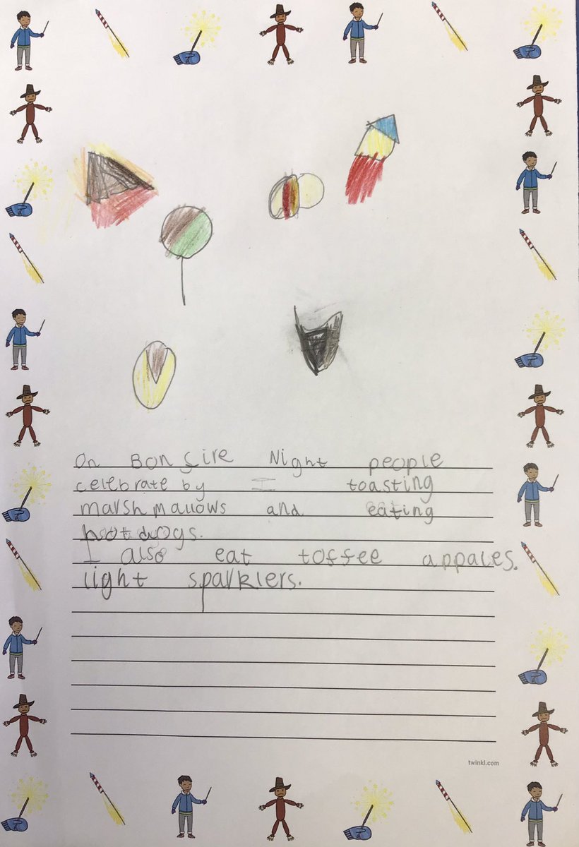 BradleyGreenY1's tweet photo. Our beautiful writing about how we celebrate bonfire night in the UK @BGloveswriting https://t.co/KuCTP0yN3N